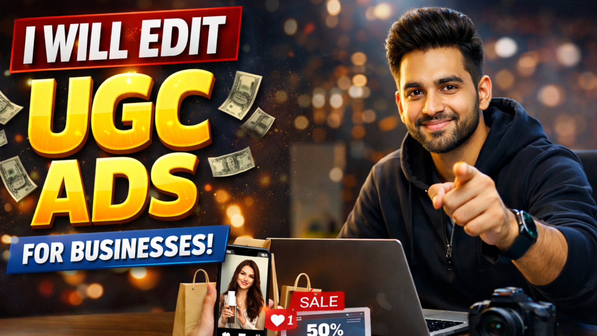 I will edit high converting UGC ads for Meta Ads